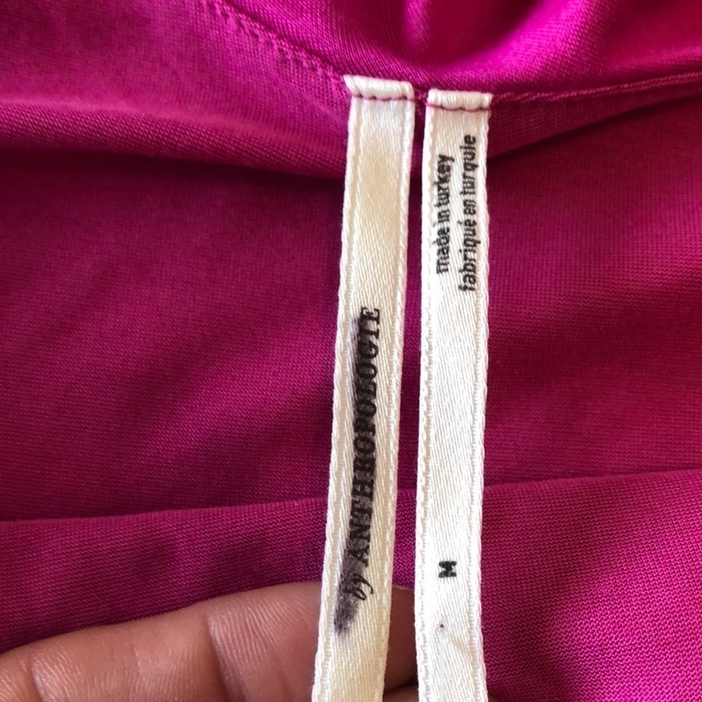 Anthropologie Womens Asymmetrical ruffle cami Sz M Pink Tank Top Feminine Girly - Picture 6 of 8